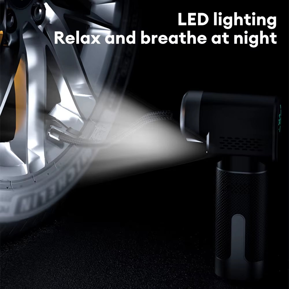 150PSI Wireless Car Air Compressor Electric Portable Smart Car Tire Air Pump for Motorcycle Bicycle Tire Air Filling Pump